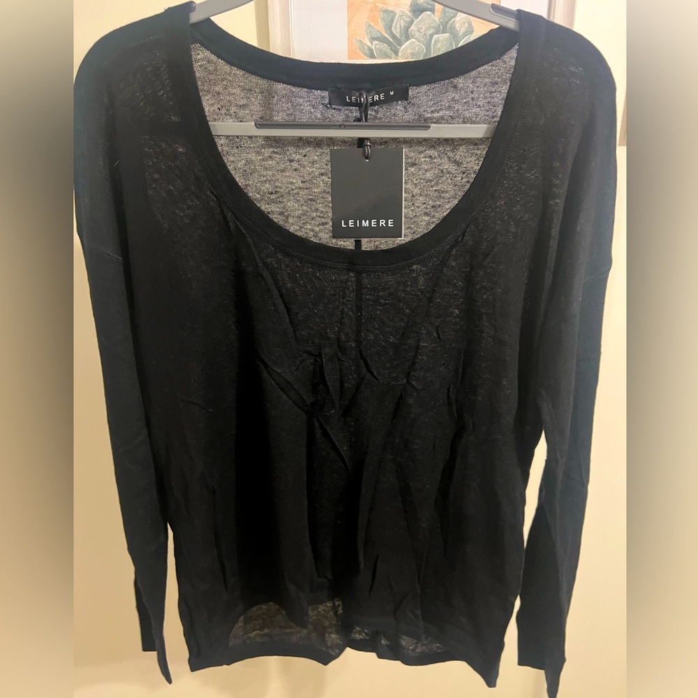 Leimere Scoop Neck Cashmere Blend Tee